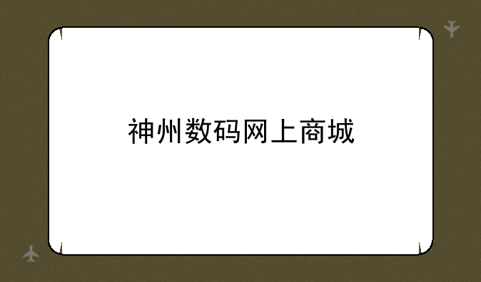 神州数码网上商城