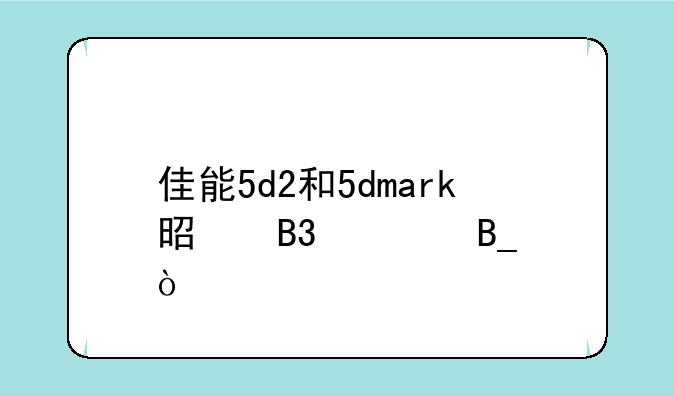 佳能5d2和5dmark是同款吗？
