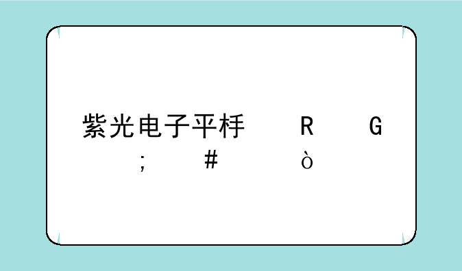 紫光电子平板电脑怎么样？