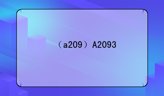 （a209）A2093
