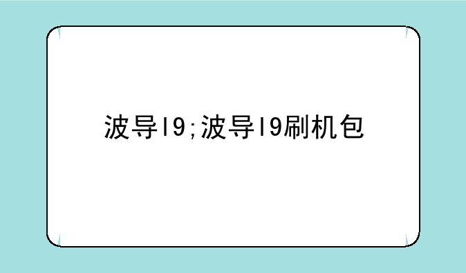 波导l9;波导l9刷机包