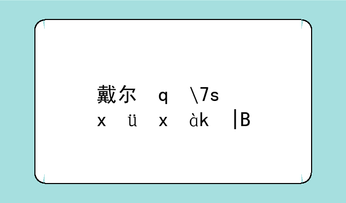 戴尔笔记本怎么样——戴尔笔记本怎么样取消触控功能