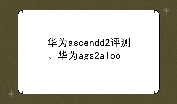 华为ascendd2评测、华为ags2aloo