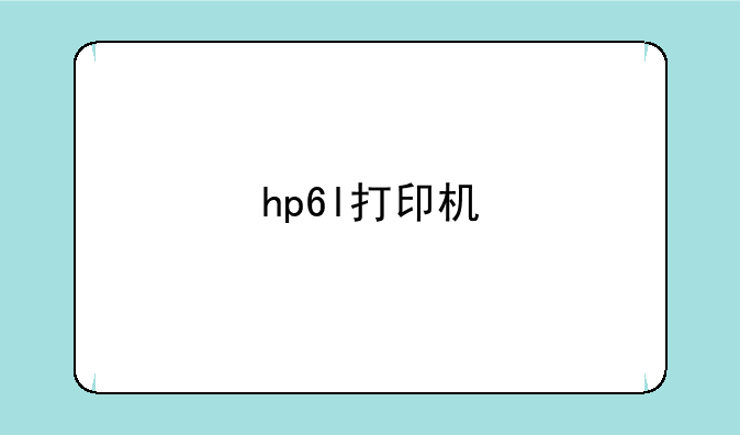 hp6l打印机